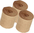 3 Pack - Burlap Ribbon 4" x 10 Yards Natural Jute 4 Inch 30ft roll Total 90' by AAYU