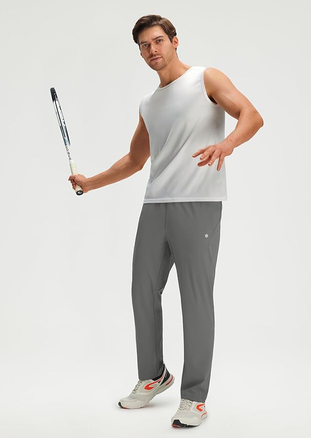 M MAELREG Sweatpants for Men with Pockets Stretch Joggers Lightweight Track Pants for Running Golf Mens Sweatpants Joggers