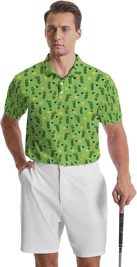 Mens Golf Shirts Golf Polo Shirts for Men Short Sleeve Polo Shirts Golf Gifts
