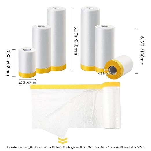 MyLifeUNIT Tape and Drape, 6 Pack Masking Paper - Image 4