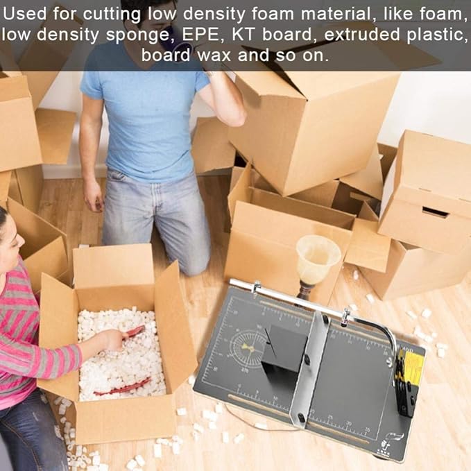 Foam Cutting Machine, Board Hot Wire Styrofoam Cutter Foam Cutting Tool Working - Image 2