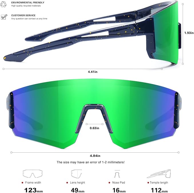 SEKKAF Youth Baseball Sunglasses for Boys Girls Age 6-12 Softball Cycling Sports Sunglasses for Kids Lightweight Frame