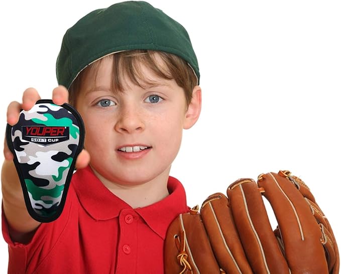 Youper Boys Youth Soft Foam Protective Athletic Cup (Ages 7-12), Kid Athletic Cup for Baseball, T-Ball, Football