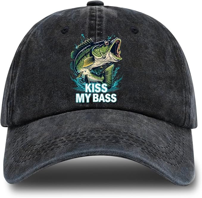 Fishing Adjustable Cotton Baseball Cap, Funny Trucker Hat Gift for Men Women Grandpa Dad Fishing Lover Fisherman