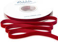 Ribbli Polyester Dark Red Velvet Ribbon, 3/8 Inches Continuous10-Yard Spool by Ribbli