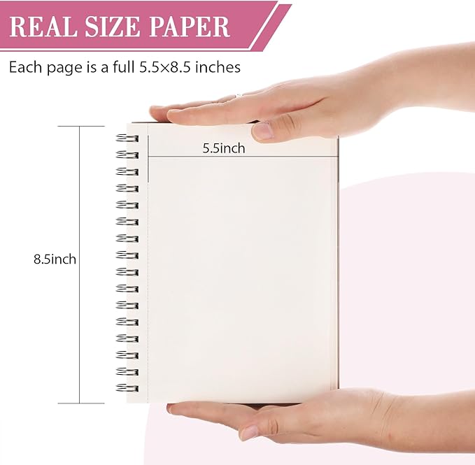 Sketch Book with 12 Color Pencil Set, 90 Sheets Spiral Sketchbook - Image 8