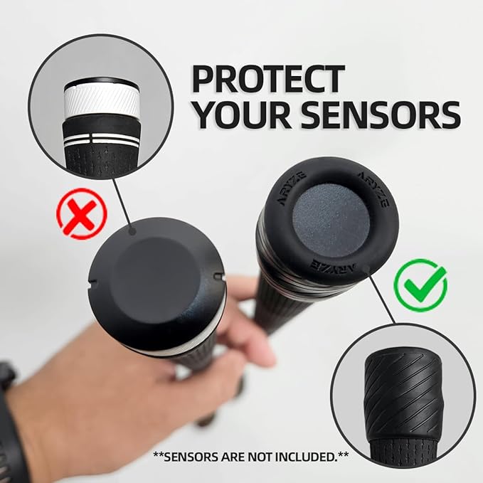 ARYZE Golf Club Sensor Covers – Durable Protection, Compatible with Garmin Approach CT10, Arccos Smart Sensors, Golf Pad Tag, and Other GPS Club Tracking Sensors