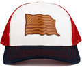 KBETHOS Flag USA America Military Thin Blue Line Thin Red Line Vintage Distressed Baseball Cap Dad Hat Unisex Adjustable…