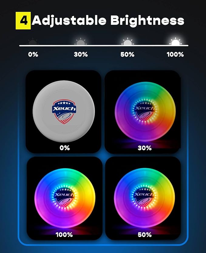 Light Up Flying Disc, 175g Glow Disc - Image 4