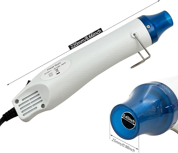 Heat Gun, Mini Hot Air Gun for DIY Crafts Portable Heat Air Gun Tool for - Image 3