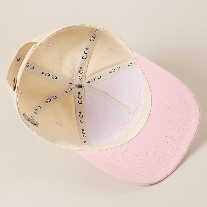 MIRMARU Two-Tone Vintage Canvas Trucker Hats for Men & Women, Adjustable Size Baseball Caps with Trendy Embroidered Design
