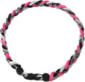 MapofBeauty 18 Inch Sport Three Colors Three Braided Rope Tornado Necklace
