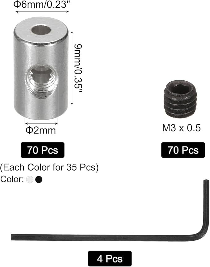 MECCANIXITY 70 Pcs Metal Locking Pin Backs, Locking Pin Keepers Clasp 9mm - Image 2