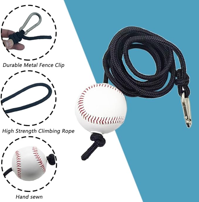 LOOEEL Baseball and Softball Batting Training Rope,Baseball Softball Hitting Trainer,Batting Swing Trainer for Baseball & Softball.Practice Baseball Swing Skills,and Hitting Performance
