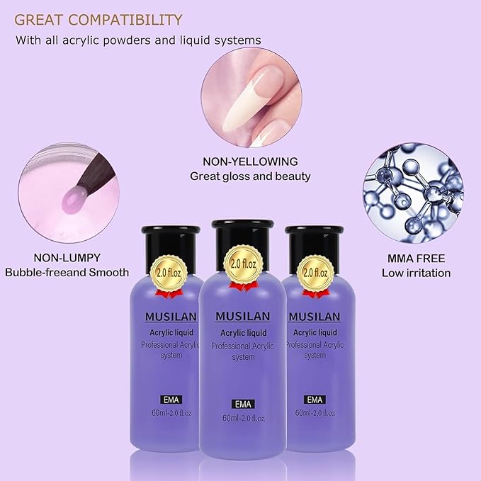 Monomer Acrylic Nail Liquid 6oz - Image 3