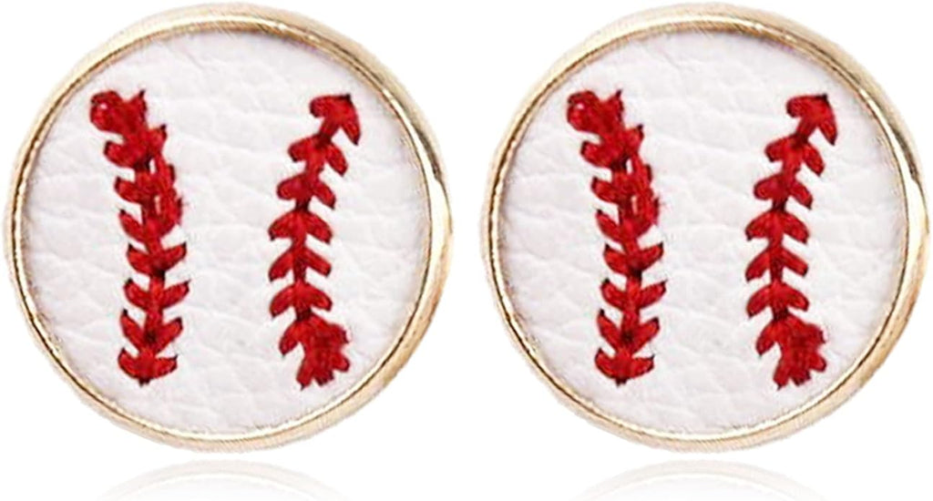 Baseball Earrings for Women Baseball Mom Accessories Essentials Game Day Fan Gifts Lightweight Sports Stud Earrings Jewelry Game Day Shirts Women