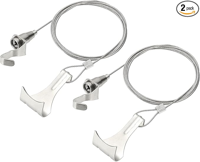 uxcell 2Pcs Picture Hanging Wire Kit, 1.5 m x 1.5 mm Heavy Duty Picture Hangers by uxcell