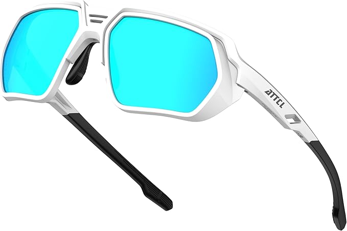 ATTCL Sports Polarized Sunglasses for Men: Womens UV400 Protection, Lightweight Wrap Around TR90 Frame for Fishing Golf