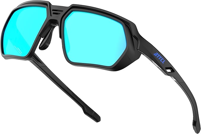 ATTCL Sports Polarized Sunglasses for Men: Womens UV400 Protection, Lightweight Wrap Around TR90 Frame for Fishing Golf