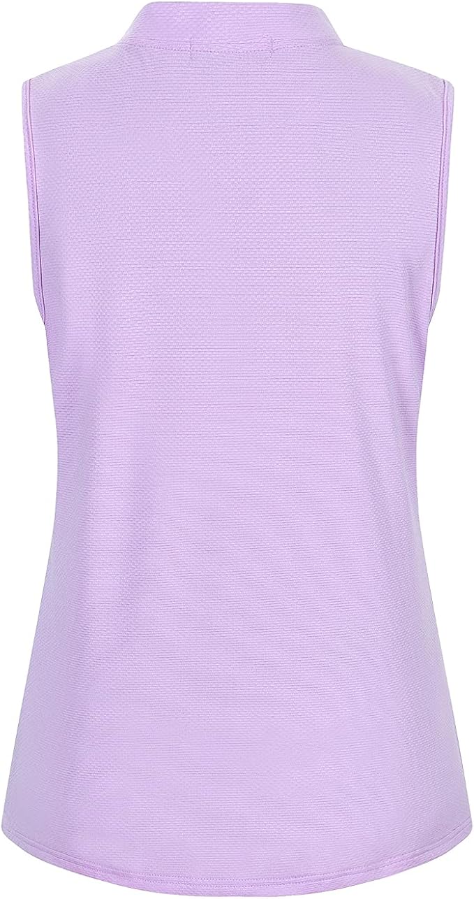 Womens Sleeveless V Neck Golf Polo Shirts