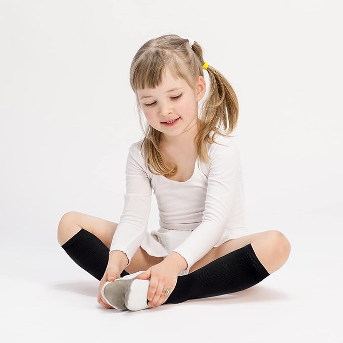 Sarfel Kids Soccer Socks Toddler Soccer Socks Girls Boys Soccer Socks Kids Tube Socks with Stripes Toddler Knee High Socks