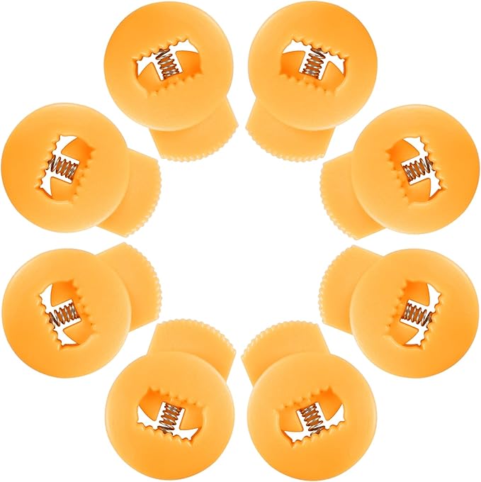 Glove Locks, 8-Pack Baseball/Softball Glove Lace Locks – Vibrant Colors, No Retie Knots, Spring-Lock Tech, Durable Design.