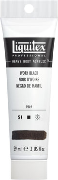 Liquitex Professional Heavy Body Acrylic Paint, 2-oz Tube, Ivory Black by Liquitex
