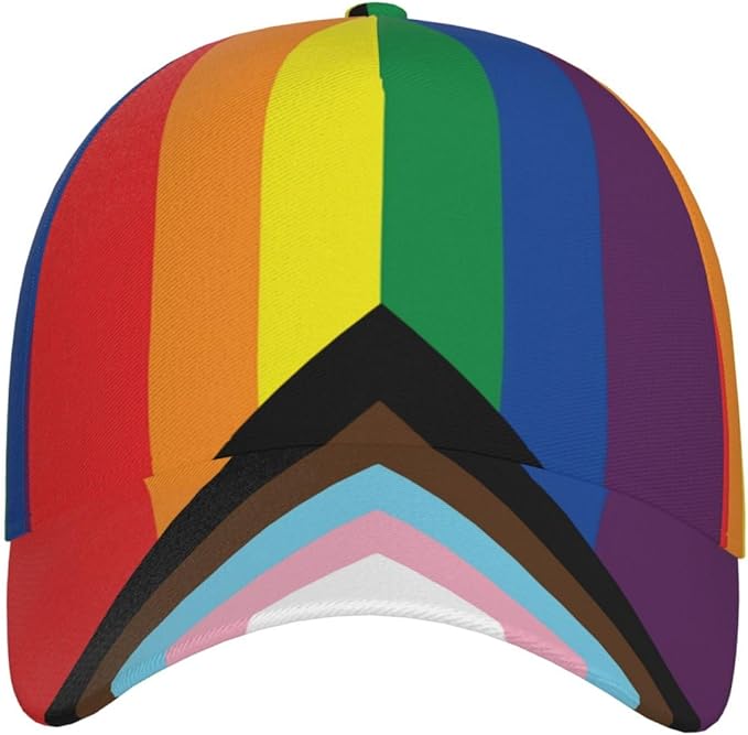 LGBT Gay Pride Rainbow Hat Men Women Baseball Cap Adjustable LGBT Trucker Hat Unisex Style Headwear Hats