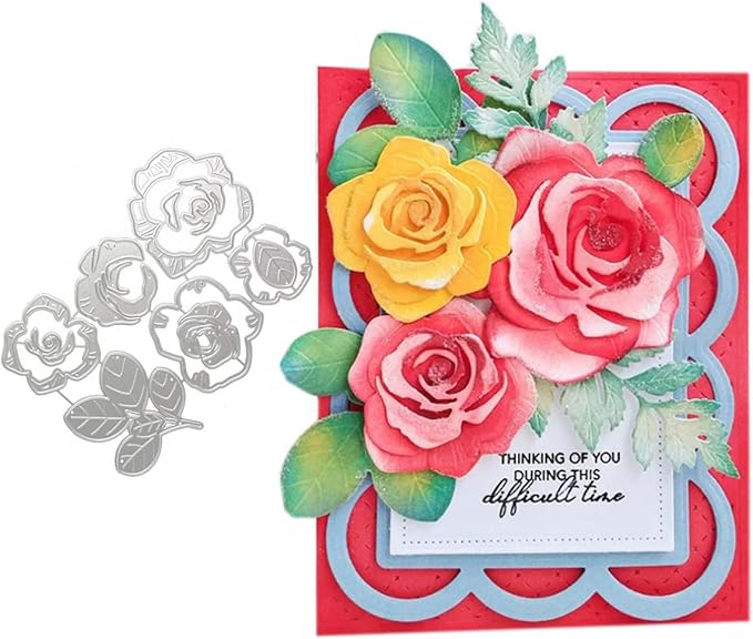 Cutting Dies Metal Stencils Scrapbooking Tools Flowers Lace Frame DIY Embossing by AMMSOCHY
