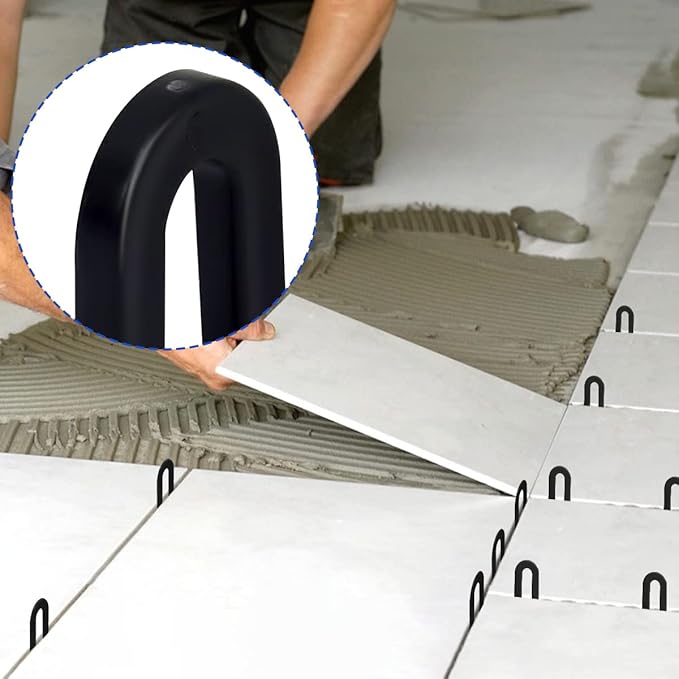 DGSL Tile Leveling System Tile Spacers 1/4 Inch, 300 pieces Horseshoe Shim U - Image 3