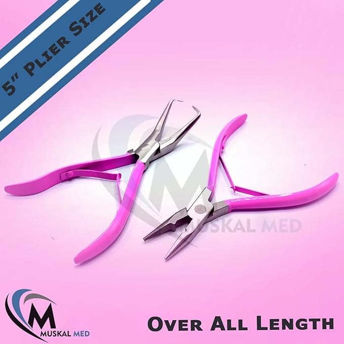 Professional Hair Extension & Beading Tool Kit Remove Plier Set - Image 4