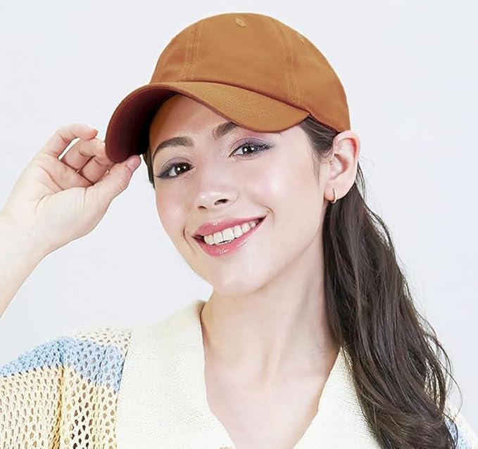 Cotton Baseball Cap Dad Hat – Washed Low Profile Adjustable Hat for Men Women Casual Outdoor Running Golf