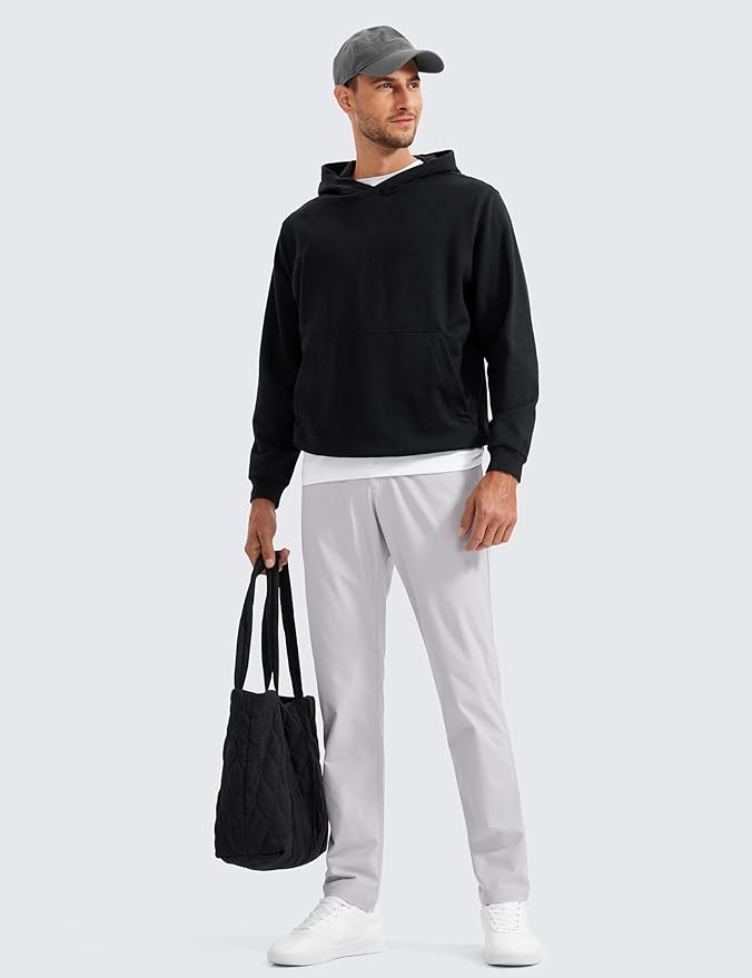 CRZ YOGA All Day Comfy 5-Pocket Golf Pants for Men - 28"/30"/32"/34" Quick Dry Lightweight Casual Work Stretch Trousers