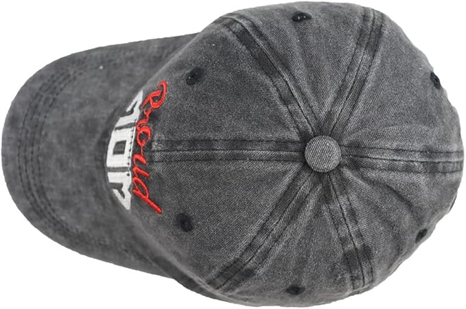 Funny Proud Softball Mom Hat for Women, Adjustable Embroidered Distressed Washed Cotton Baseball Mom Cap