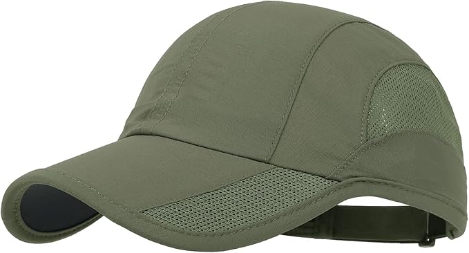 HH HOFNEN Quick Dry Baseball Cap Unstructured Running Cap Water-Resistant UPF 50+ Mesh Golf Sun Hats for Men Women