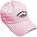 Custom Soft Baseball Hat Embroidered Dad Hat Fish Rainbow Trout Men & Ladies Baseball Cap Cotton