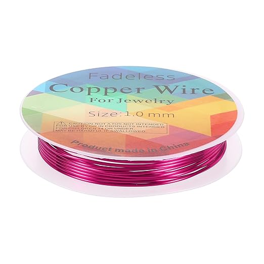 HARFINGTON 5ft Jewelry Wire, 18 Gauge Brass Craft Soft Metal Tarnish Resistant by HARFINGTON