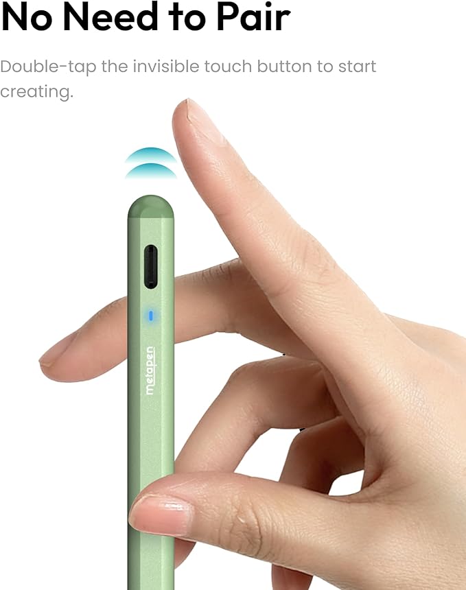 Metapen Pencil A8 for Apple iPad 2018-2025, Tilt Sensitivity, Pixel Precision - Image 7
