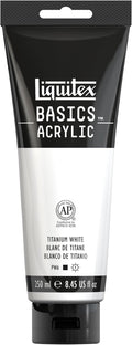 Liquitex BASICS Acrylic Paint, 250ml Tube, Titanium White by Liquitex