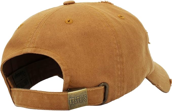KBETHOS Flag USA America Military Thin Blue Line Thin Red Line Vintage Distressed Baseball Cap Dad Hat Unisex Adjustable…