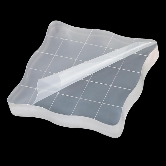 PATIKIL 2" x 2" Acrylic Stamp Block - Image 5