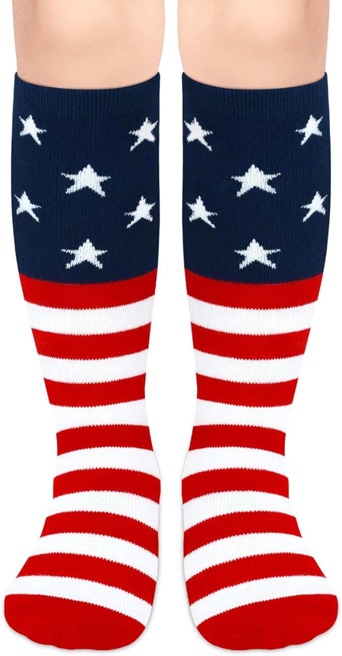 Olreco 1 Pack Toddler Kids Youth Soccer Socks Girls Boys Baseball Socks Youth Knee High Softball Football Accessories Cotton