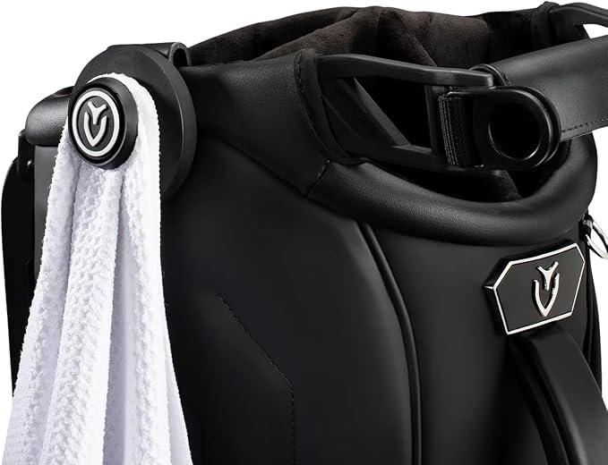 Magnetic Golf Landing Pad - Magnetic Golf Bag Clip for Quick and Easy Use of Golf Gear & Accessories - Record Golf Swing Cell Phone Holder - Works with Any Golf Bag