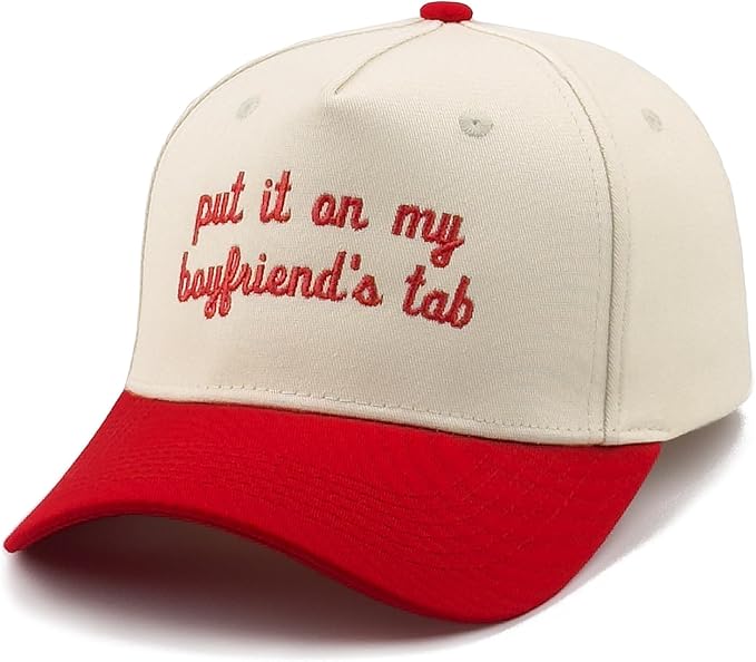 Funny Embroidered Trucker Hat, Vintage Two-Tone Cotton Baseball Cap for Men Women, Adjustable Dad Hat Gift Idea