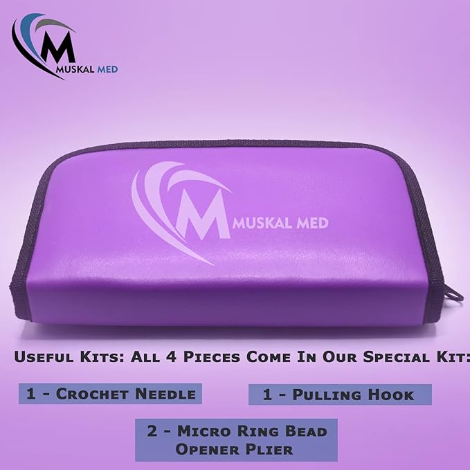 Professional Hair Extension & Beading Tool Kit Remove Plier Set - Image 7