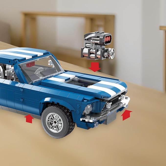 Sports GTRS Car Building Blocks Toys Boys or Adults Kits，1:10 MOC Building Set - Image 8