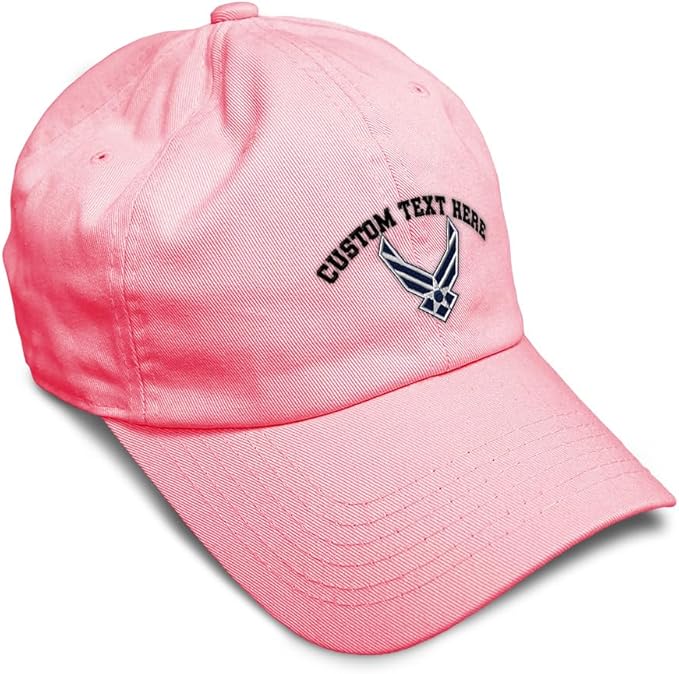 Speedy Pros Soft Baseball Hat Embroidered Dad Hat Air Force Emblem Embroidery Men & Ladies Baseball Cap Cotton