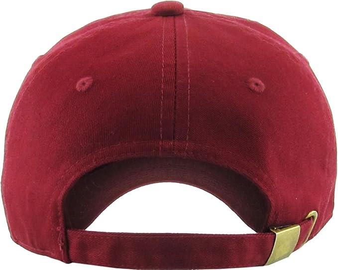 KBETHOS Classic Unisex Cotton Adjustable Low Crown Baseball Cap – Plain Dad Hat