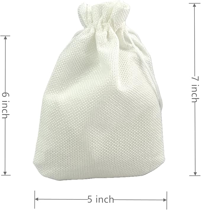 Palmhomee Pack of 20 Burlap Gift Bags - Image 2