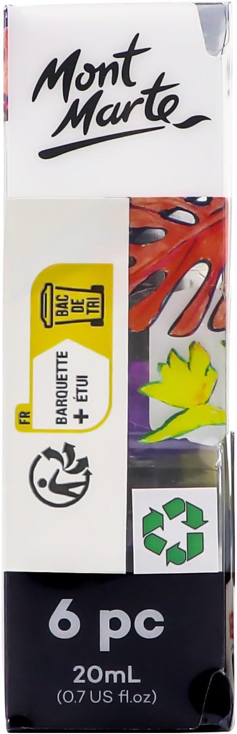 Mont Marte Acrylic Ink Premium 6pc x 20ml, Acrylic Inks - Image 8